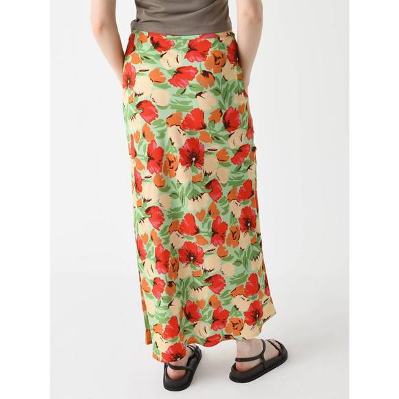 NEW KITRI layla skirt in green garden floral - Picture 3 of 3
